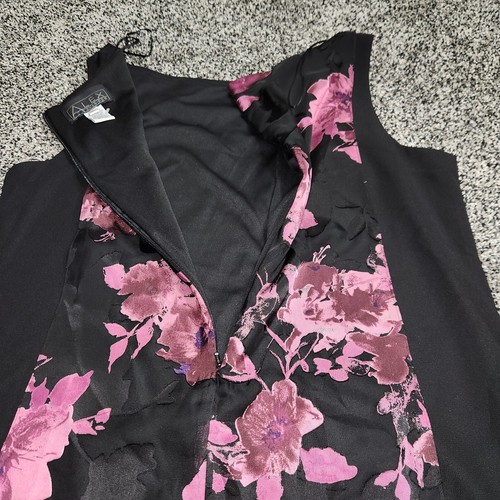 Alex Evenings Black Rose Tank Top Women's Xl High Neck Lightweight Style 375526 - Picture 10 of 10