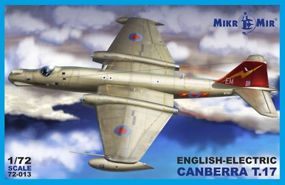 Mikro Mir 72-013 - 1/72 ENGLISH ELECTRIC AIRCRAFT CANBERRA T.17 Medium Bomber