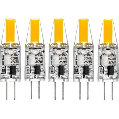 LED G4, 2W, 220V, warmweiß, Ersatz 20W Halogen, 5er Pack, stoßfest,