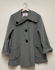 Janska Fleece Jacket Front Pockets Unloined Gray Sz Xs