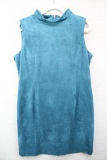 Tahari Arthur S. Levine Sleeveless Raux Suede Dress-Size 14-Office-Business