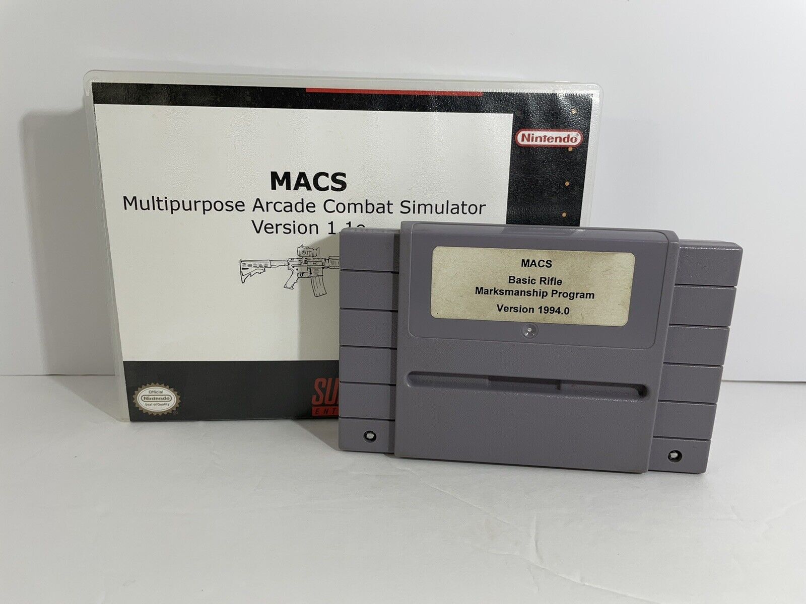 MACS Multi-purpose Arcade Combat Simulator M.A.C.S Basic Rifle Marksmanship SNES