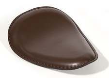 Solo Sitz Braun Classic Custom dezent Extra flach Chopper Bobber Universal