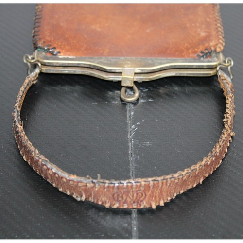 Borsa vintage in pelle con chiusura a chiave con design unico - Foto 6 di 11