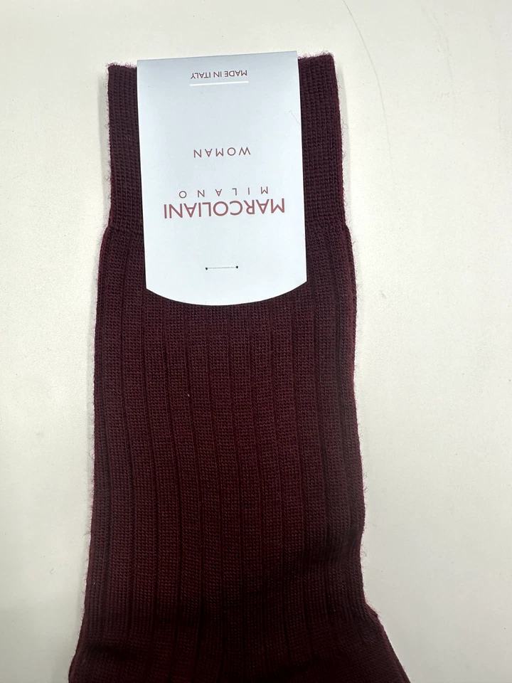 Marcoliani Milano Italian Merino Wool Womans Ribbed Socks One Size-Choose Color - Image 2 of 4