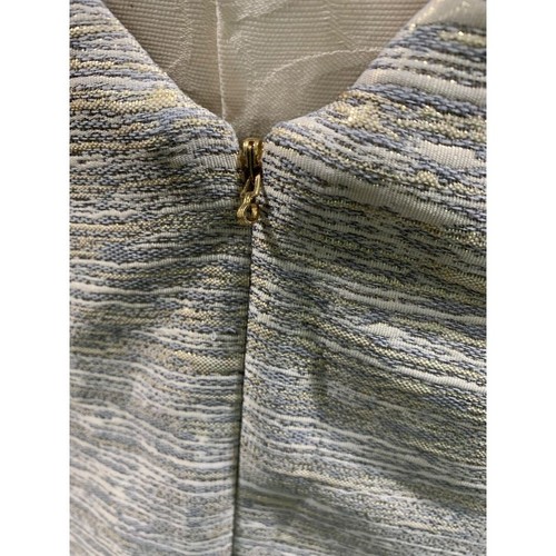Size 18W Jones New York Sheath Dress and Jacket Gold and Gray Metallic Lined - Picture 10 of 13