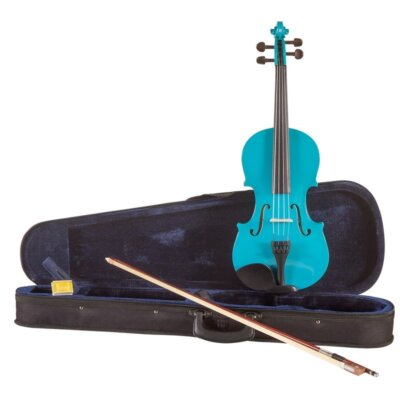 Violin 3/4 BLUE with Case, Bow & Rosin, Koda Beginner Fiddle