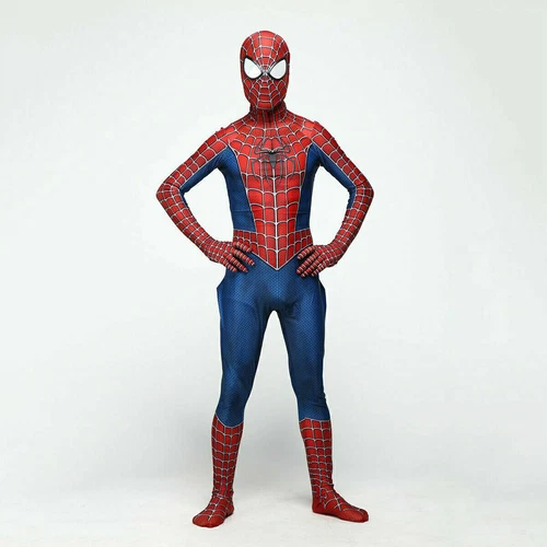 Amazing Spiderman Jumpsuit Raimi Spider-man cosplay Costume Party Fancy Dress - Bild 11 von 13