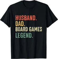 Husband Dad Board Game Legend Vintage Clothing Gift Unisex T-Shirt