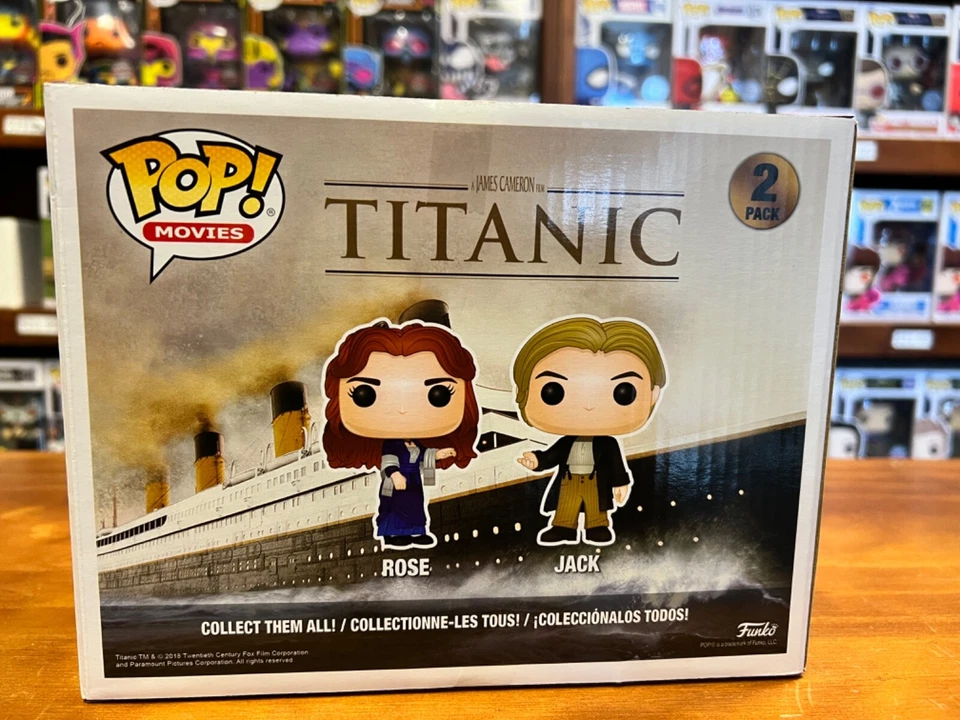 Pop Movies Titanic Jack And Rose 2 Pack Funko Pop Vinyl EXPERT PACKAGING - image 3 of 4