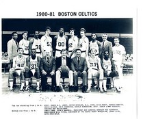 1980 1981 BOSTON CELTICS 8X10 TEAM PHOTO BASKETBALL BIRD PARISH NBA USA