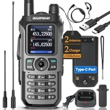 Baofeng UV-21R UV-5R Upgraded Dual-Band Long Range Two-Way Walkie Talkie Radio
