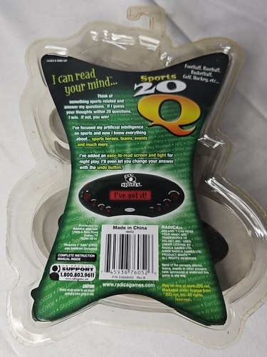NEW Sports 20 Questions Handheld Electronic Game - A1, 2006 NIP Radica - Picture 6 of 8