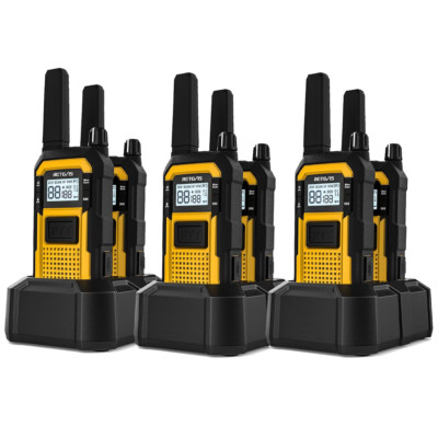 Retevis RB48 Heavy Duty Walkie Talkie Waterproof Long Range Two Way Radio 6 Pack