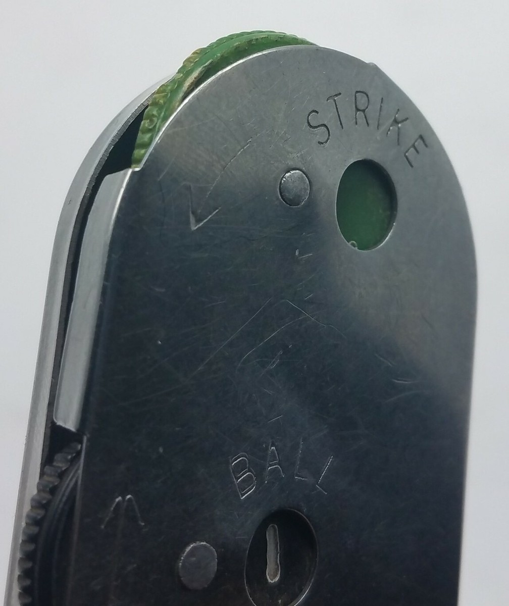 Compteur D'arbitre De Baseball - Balls/Strikes/Outs - Métal Inox, Taiwan - Occasion