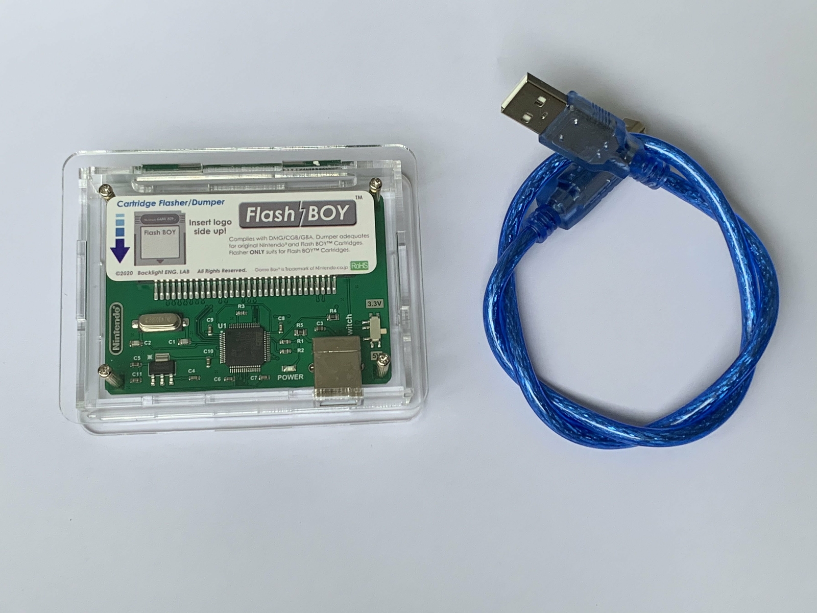 Flash Boy Gameboy DMG & GBC Game Cartridge Flasher Dumper Playing