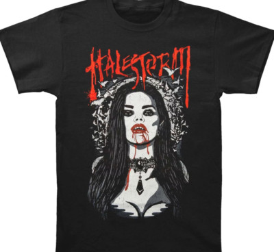 VTG Halestorm rock band black T-shirt Unisex Tee All sizes S-5Xl 2F116
