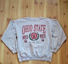 Vtg Ohio State University Buckeyes Sweatshirt THRASHED Size Tag Missing
