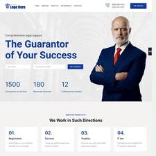 Lawyer Firm Website Design with Free VPS Web Hosting and Installation