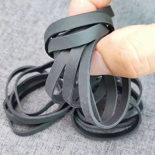 20Pcs Black Rubber Ring Stretchable Rubber Tie Office Home Packaging Supply - Picture 8 of 8