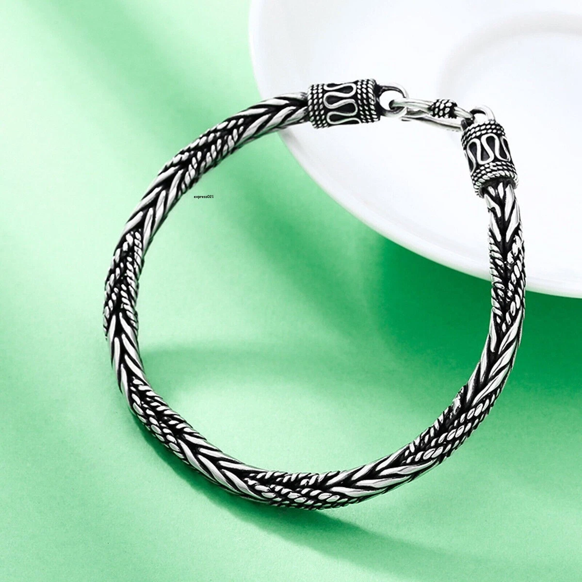Pure silver bracelet store for womens with grams