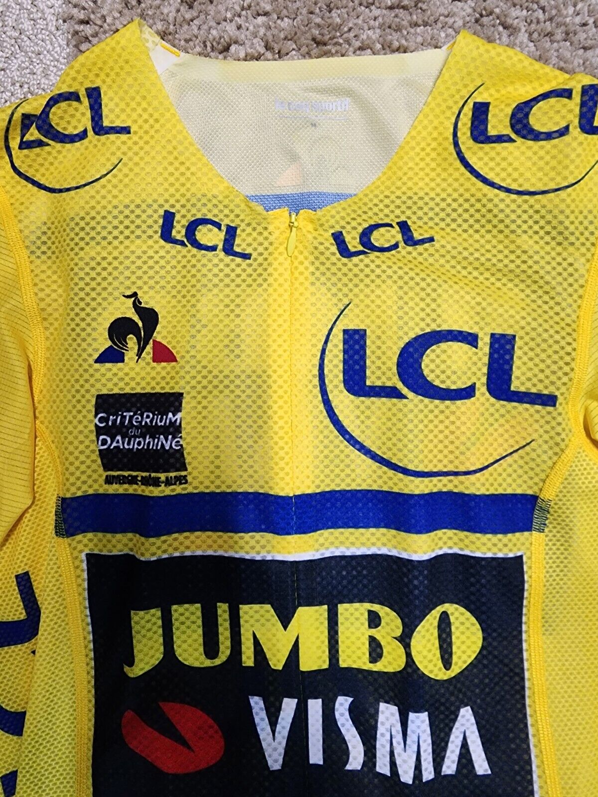 Wout Van Aert, Criterium du Dauphine, Jumbo Visma, Le Coq Sportif Yellow  Jersey