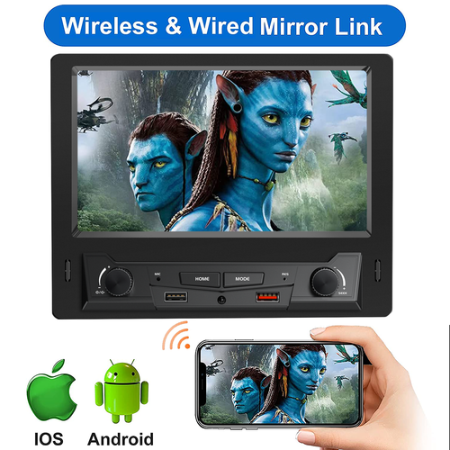 1 Din 8" Wireless Car Radio Stereo Touch Screen Apple Carplay Android AUX Player - Picture 4 of 12