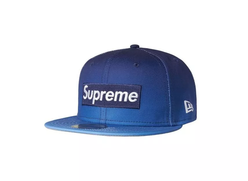 Logo boîte dégradé suprême nouvelle époque bleu