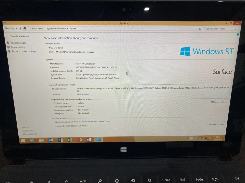 Microsoft Surface RT 8.1 32GB 2GB RAM touchscreen keyboard Wi-Fi 10.6-inch - Image 4 of 4