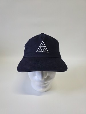 HUF Headwear Snapback Hat Blue Triangle Logo Skatboard Casual 5-Panel