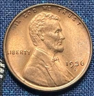 1936-D RD BU Lincoln Wheat Cent Nice Coin Free S&H S-14
