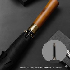 Atelier Select  The Gentleman's Vault: Straight-Handle Executive Umbrella
