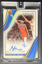 2022 Immaculate Alexander Shai Signature Moves Acetate Auto Black Box 1/1 Sealed