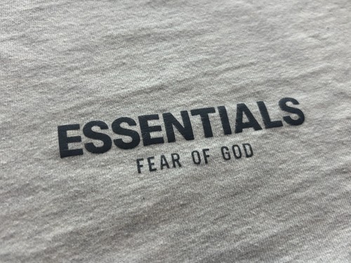 T-shirt manica corta Fear Of God Essentials Light Heather Avena 2021 taglia XXS - Foto 4 di 8