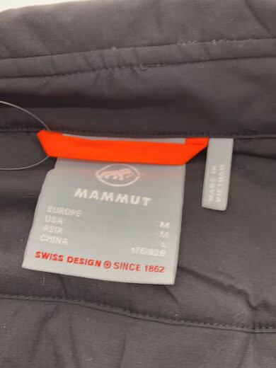 MAMMUT Jacket/ Medium/ Polyester/ Black/ Solid Co… - image 3