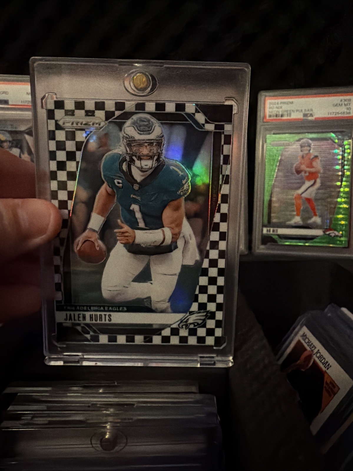 2024 Panini Prizm - Jalen Hurts #231 Black & White Checker Prizm