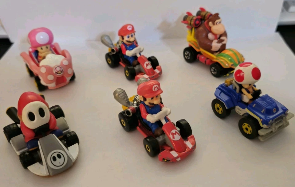 Super Mario Kart Hot Wheels Lote Die Cast Lote De 12 Coches Foto 2 de 4