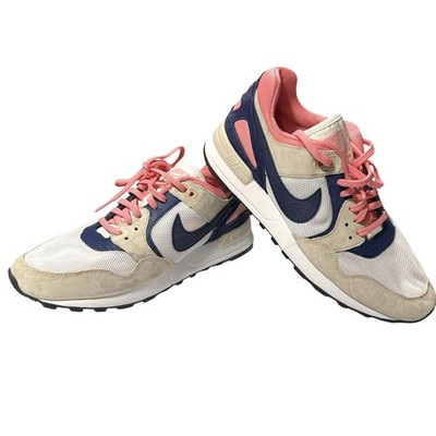 Nike Air Pegasus 89 Womens Size 8 Beige Navy Pink Running Shoes 844888-100