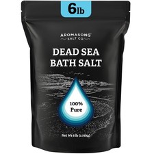 Aromasong Dead Sea Salt Bath Soak 6 Lbs. Bulk Pack   100 Natural Dead Sea