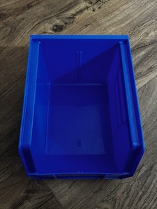Uline S-12416 Plastic Stackable Bin Blue