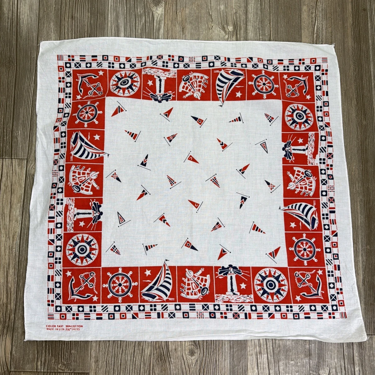 Western/Bandana 1960s Vintage Plain & Solid Handkerchiefs for sale