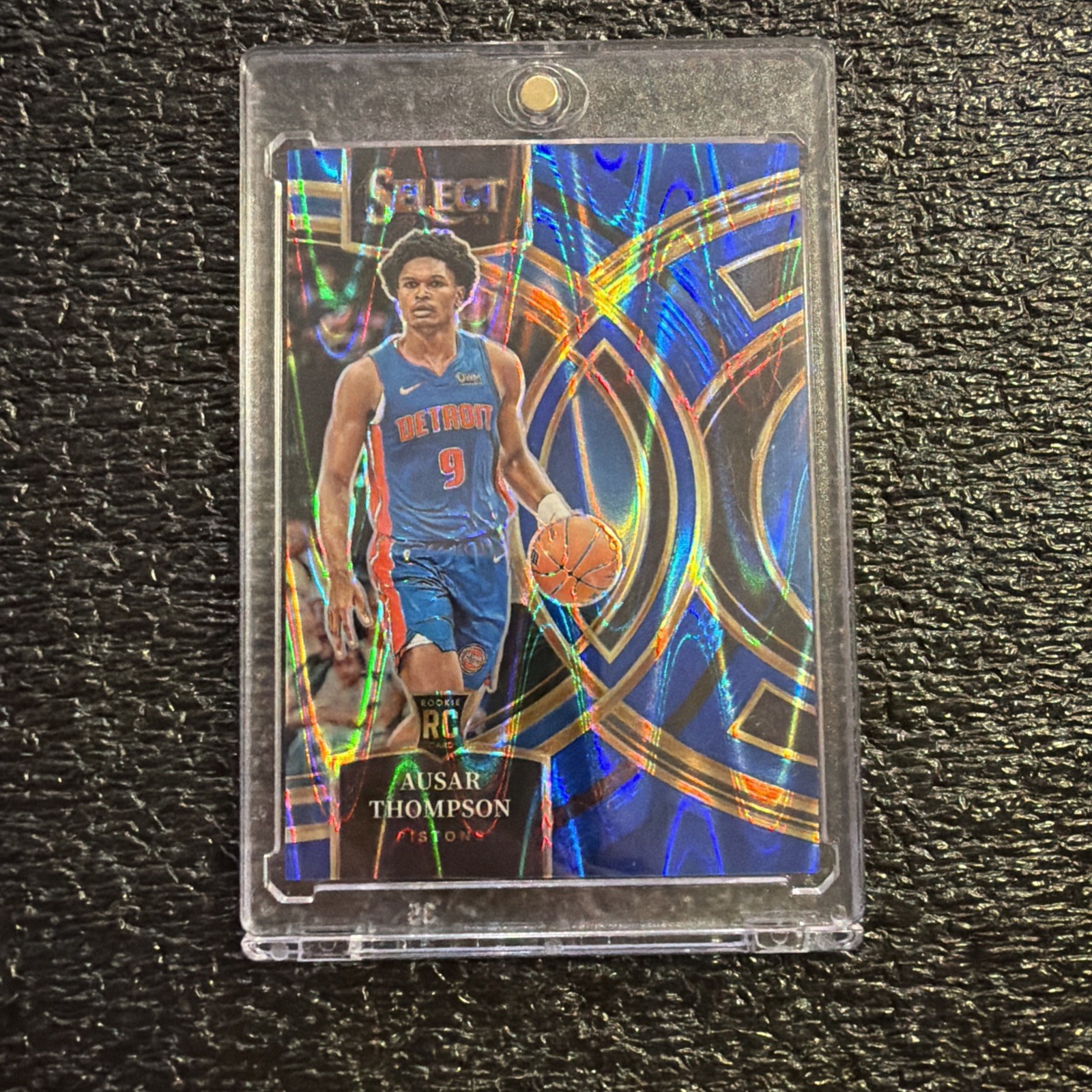 2023-24 Select Ausar Thompson Premier Blue Flash Prizm RC SP /99