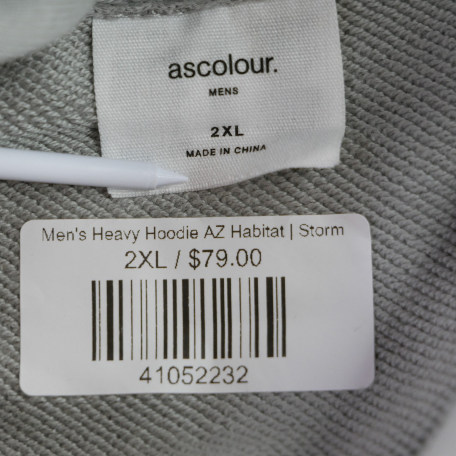 State Forty Eight Arizona Habitat Pullover Hoodie Storm Gray 2XL NWT AS Colour image 6