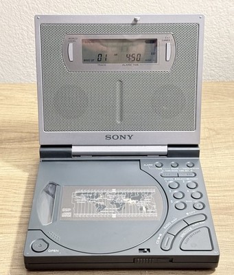 Vintage Sony ICF-CD2000 FM/AM Radio CD Clock   For Parts/Repair   Read*