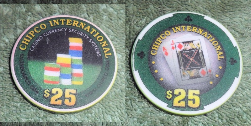JB RFM 86398 Casino Token Chipco International $25.00