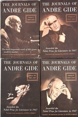 The Journals Of Andre Gide Volumes 1-4 Rare 1st US Edition 1949-1953 HCDJ