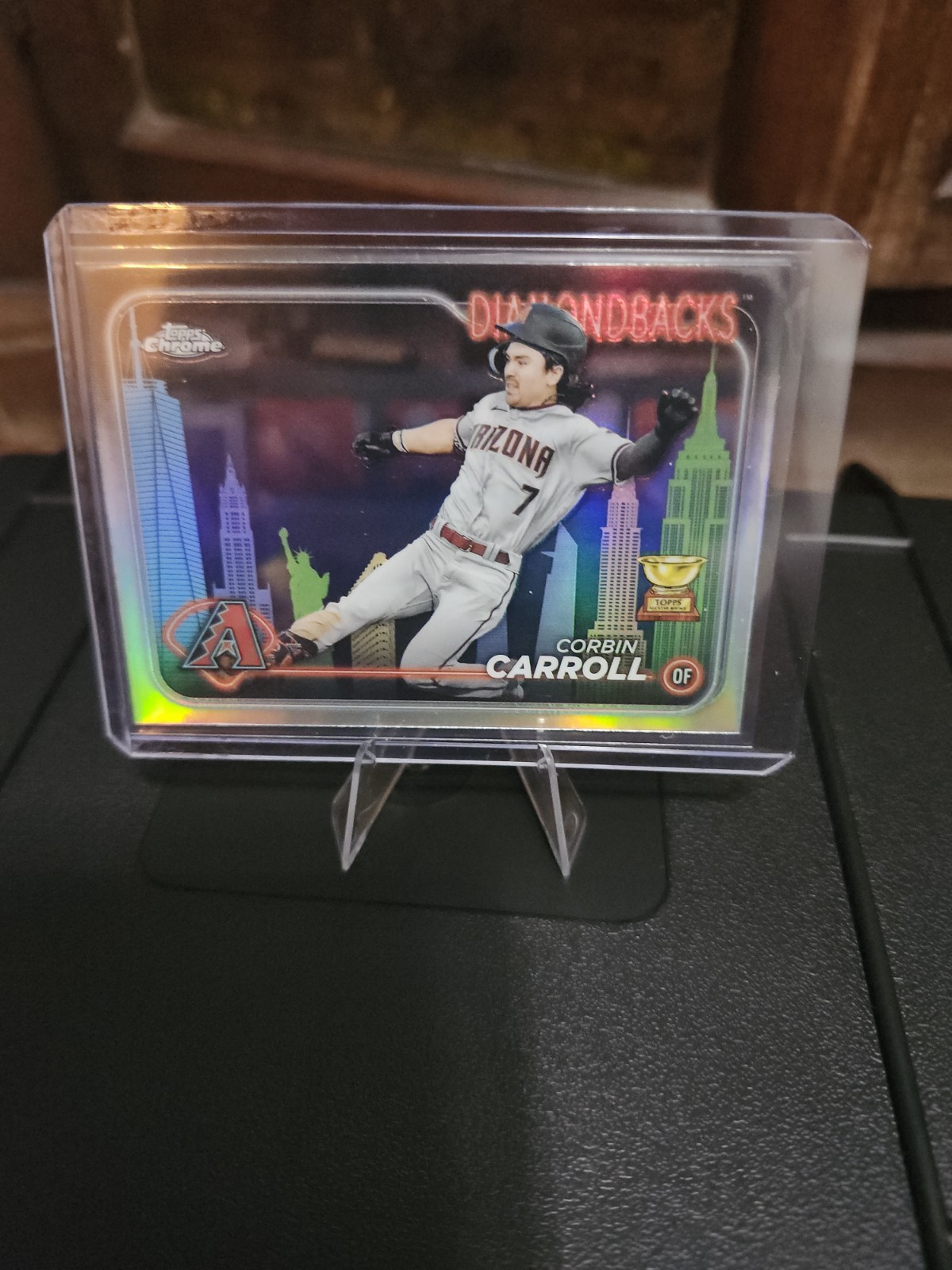 2024 Topps Chrome - Corbin Carroll #267 Refractor Big Apple Refractor SP Dbacks