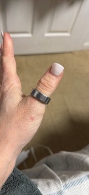 Oura Ring Gen 3 heritage with Charger and 8 Silicone Covers Silver Size 10
