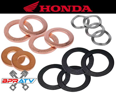 #ad 400EX 400X Valve Spring Seats Base Washers Steel Copper Wave Washer Head Rebuild $29.74