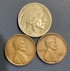 U.S Coin Collection - 1936 Year Set - 1936 Buffalo Nickel + 1936 P-D Wheat Cents